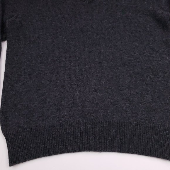 Polo Ralph Lauren Medium Sweater Gray V Neck Wool - Picture 10 of 12